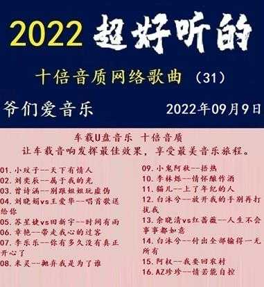 群星《2022超好听的十倍音质网络歌曲（31）》WAV分轨