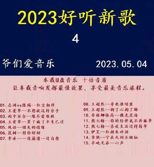 群星《2023好听新歌4》十倍音质WAV分轨