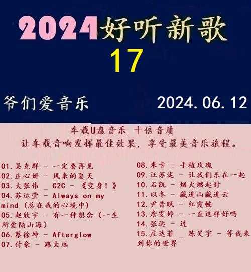 群星《2024好听新歌17》十倍音质WAV分轨