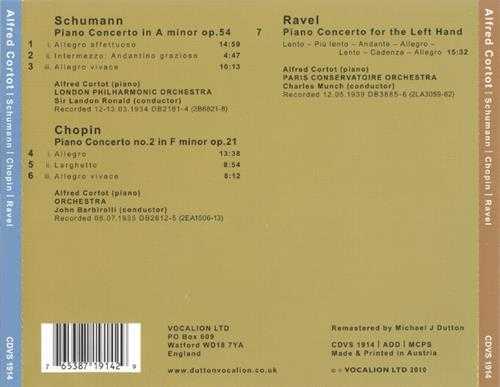 Schumann,Chopin,Ravel-PianoConcertos-Cortot(2010)[FLAC+CUE]