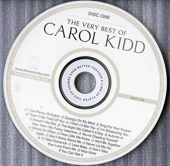 【CD圣经发烧人声】卡罗姬《精选THEVERYBESTOFCAROLKIDD》2CD[WAV分轨]