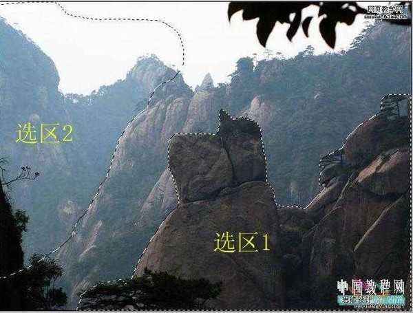 PS将给大山风景图片添加神秘的云雾效果教程