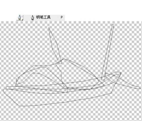 photoshop绘制出桂林山水甲天下水墨风格图画效果