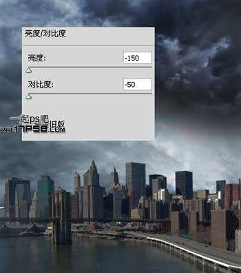 photoshop合成制作出雨夜闪电绿色眼睛金刚狼