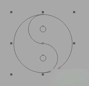 CDR简单绘制太极图形入门教程