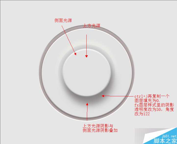 PS鼠绘一个超简洁的白色音乐控制旋钮