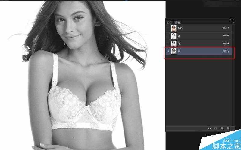 Photoshop巧用通道快速抠出电商内衣模特教程