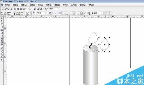 用coreldraw制作逼真的蜡烛
