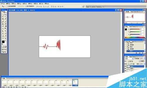 用ps简单制作心电图gif动图效果图