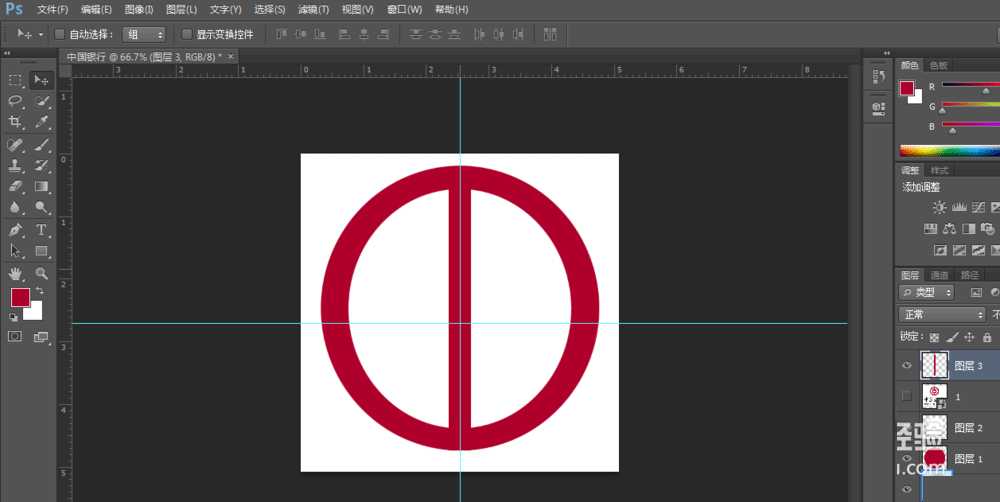 PS怎么画中国银行logo?PS制作红色的中国银行标志教程