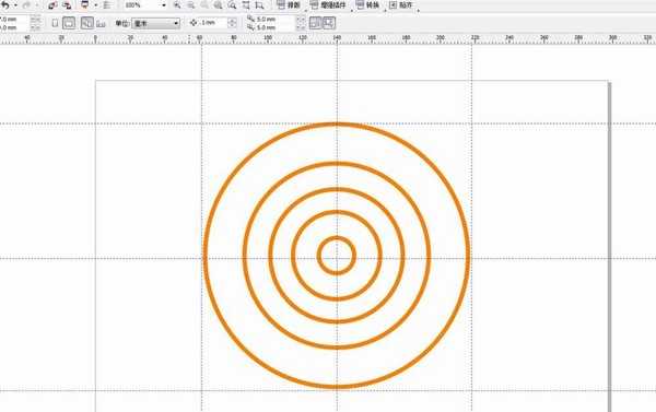 cdr怎么绘制漂亮的同心圆?