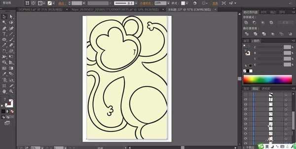 ai怎么画一只小猴子? ai画猴子矢量图的教程