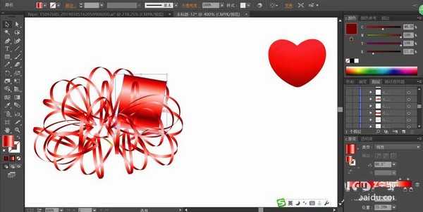 ai怎么绘制心形礼盒? ai设计漂亮礼品盒的教程