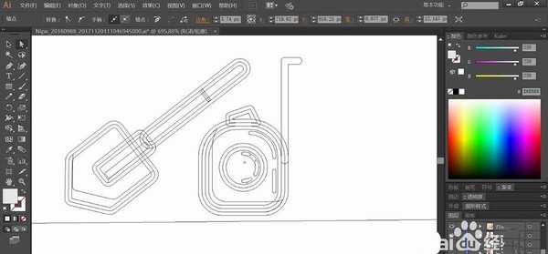 ai怎么设计道路工具图标? ai道路工具logo的画法