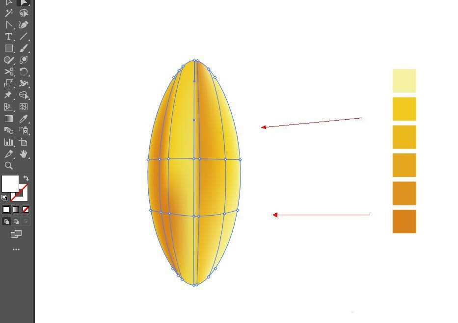 ai怎么画稻穗矢量图案? ai黄灿灿稻穗的画法